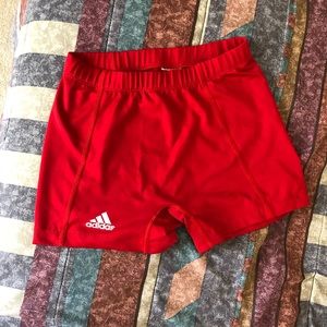 Red adidas spandex